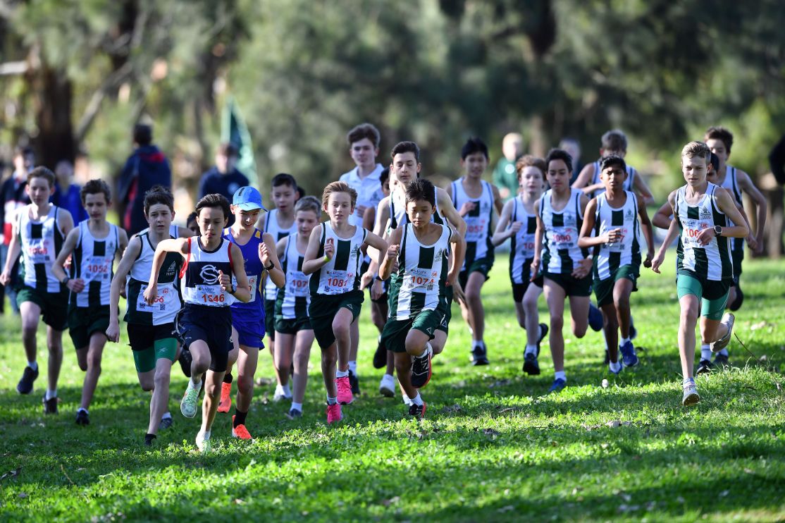 Our U14 runners starting strong!